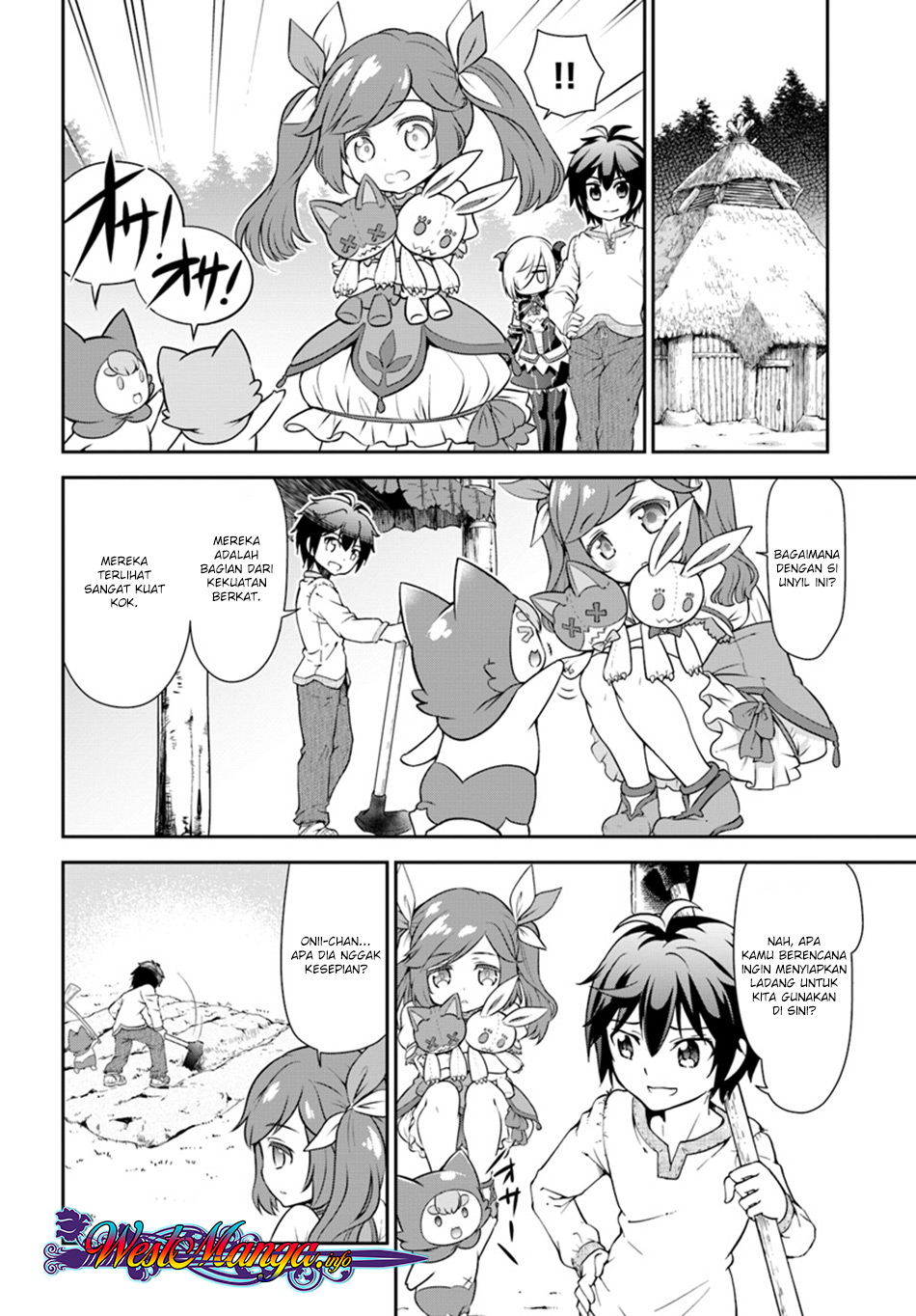 Tenohira Kaitakumura de Isekai Kenkouki ~Fueteku Yome-tachi to Nonbiri Mujintou Raifu~ Chapter 09 Gambar 25