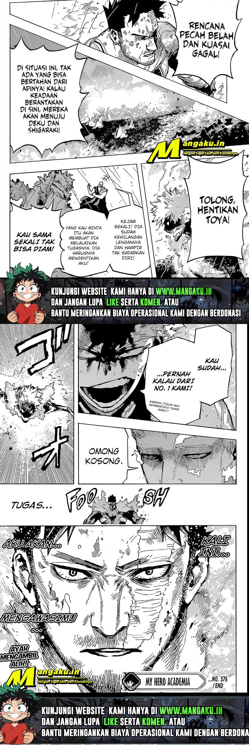 Boku no Hero Academia Chapter 376 Gambar 7