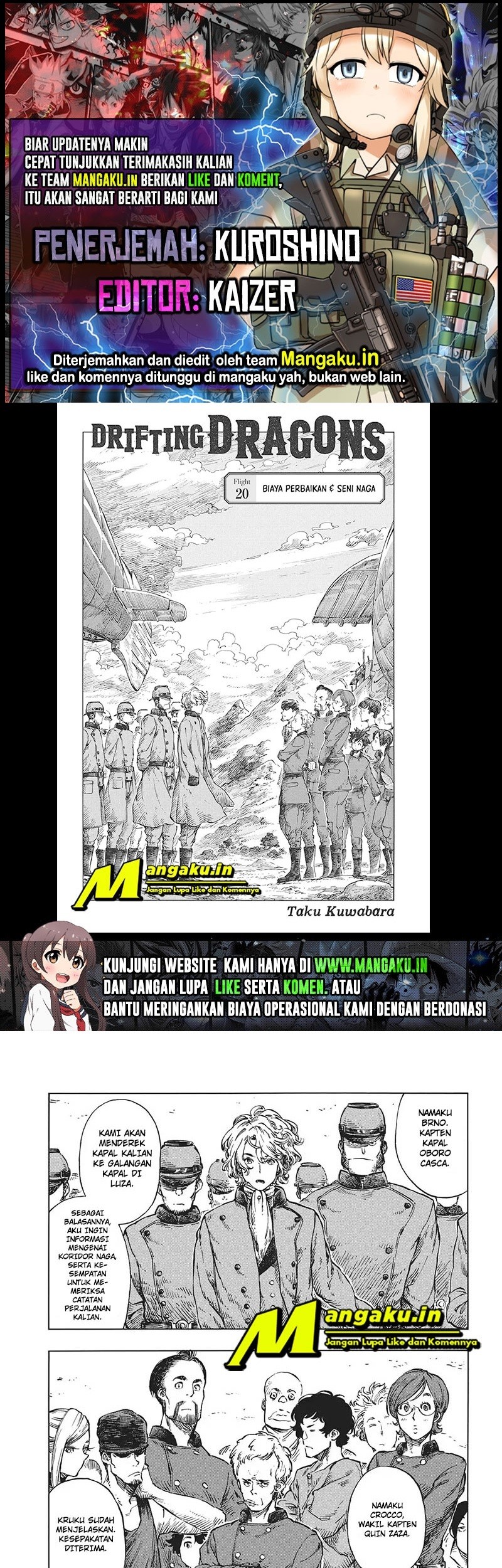 Baca Komik Kuutei Dragons Chapter 20 Gambar 1