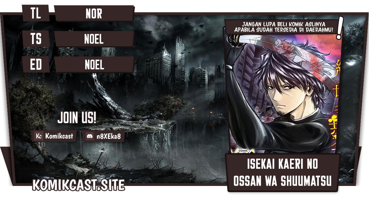 Baca Komik Isekai Kaeri no Ossan wa Shuumatsu de Sekai de Musou Suru Chapter 12 Gambar 1