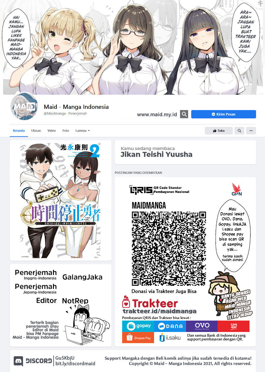 Baca Jikan Teishi Yuusha Chapter 18 Gambar 2