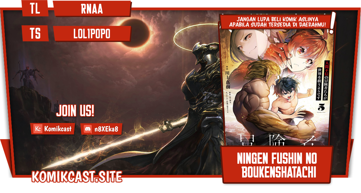 Baca Komik The Adventurers That Don’t Believe In Humanity Will Save The World Chapter 38 Gambar 1