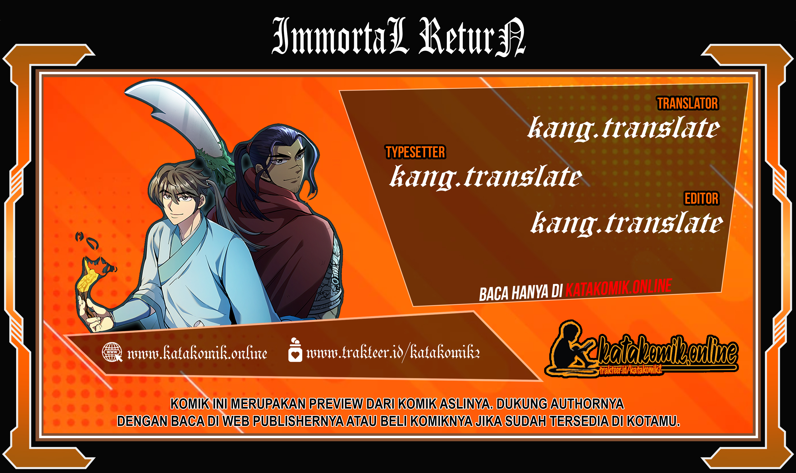 Baca Komik Immortal Return Chapter 1 Gambar 1