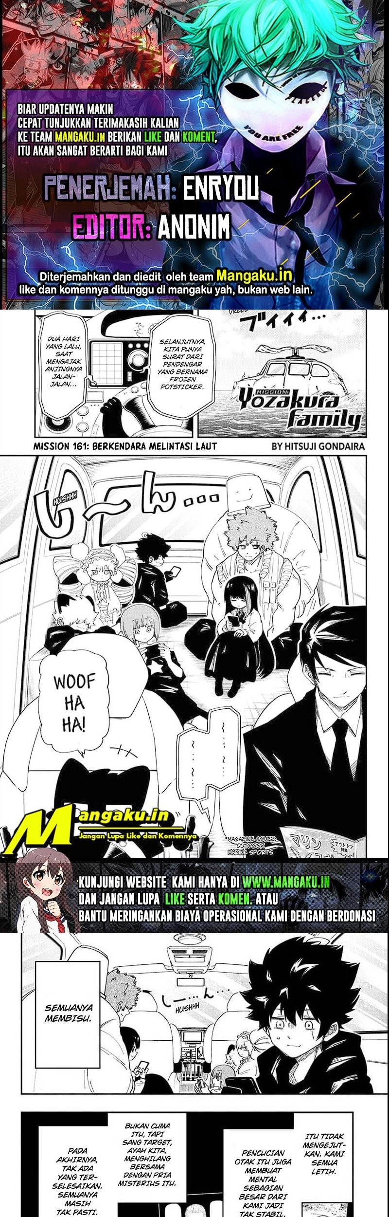 Baca Komik Mission: Yozakura Family Chapter 161 Gambar 1