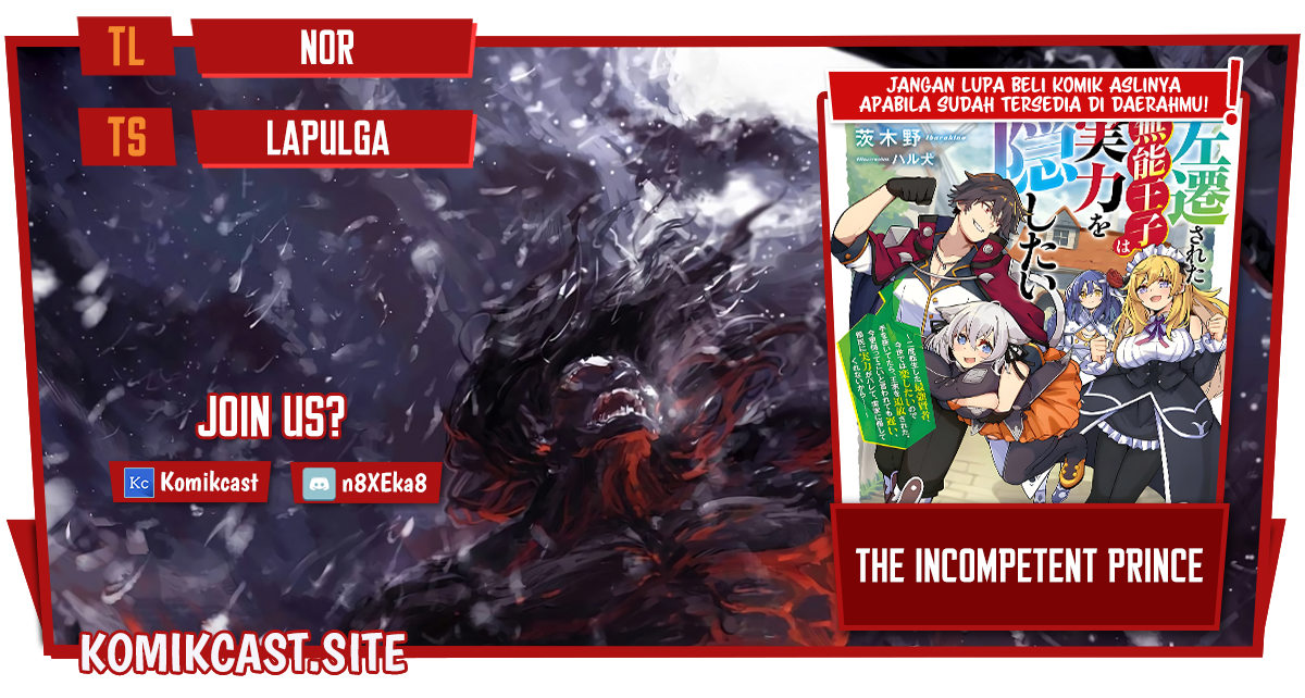 Baca Komik The Incompetent Prince Who Has Been Banished Wants To Hide His Abilities Chapter 08 Gambar 1