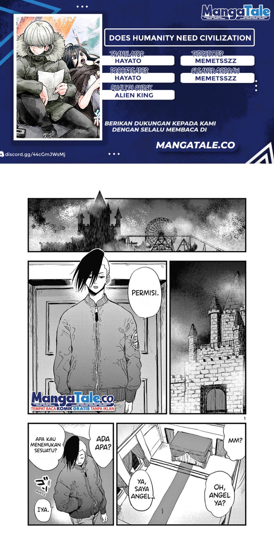 Baca Komik Shuumatsu no Jinrui ni Bunmei wa Hitsuyou desu ka? Chapter 03 Gambar 1