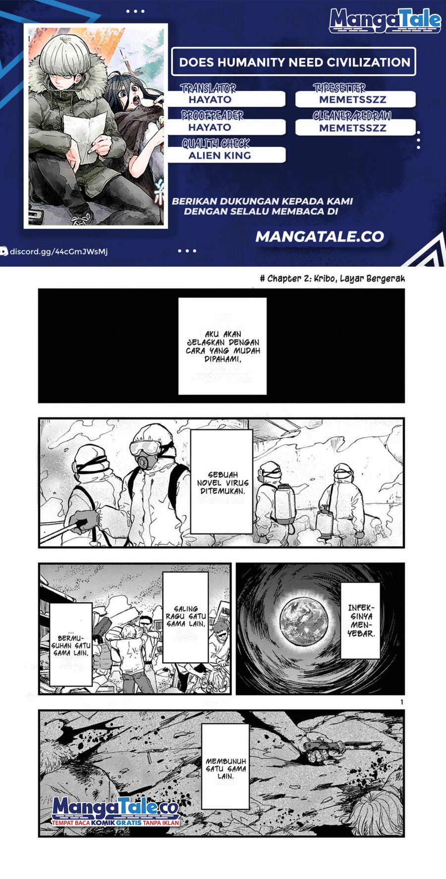 Baca Komik Shuumatsu no Jinrui ni Bunmei wa Hitsuyou desu ka? Chapter 02 Gambar 1