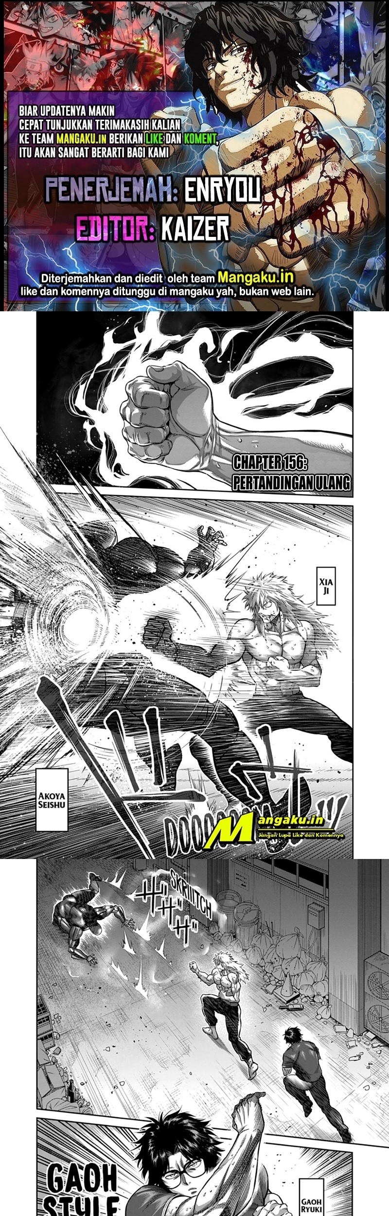 Baca Komik Kengan Omega Chapter 156 Gambar 1