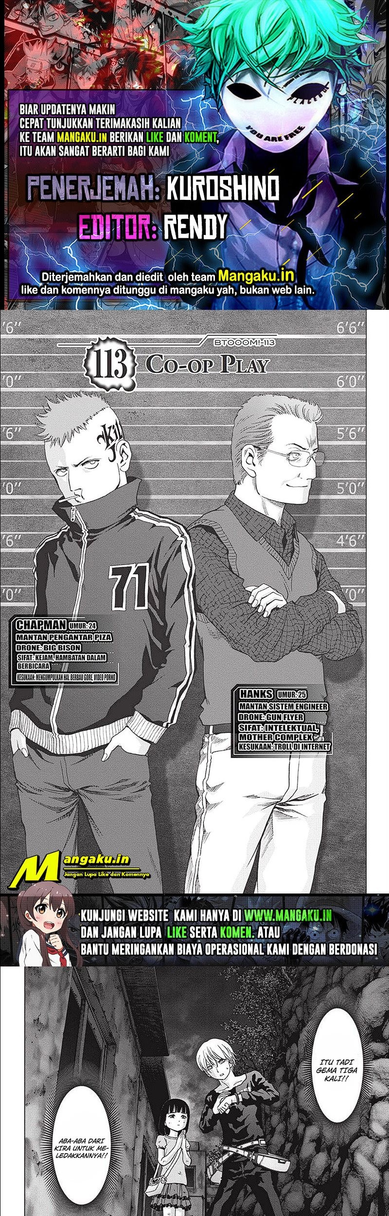 Baca Komik Btooom! Chapter 113.1 Gambar 1