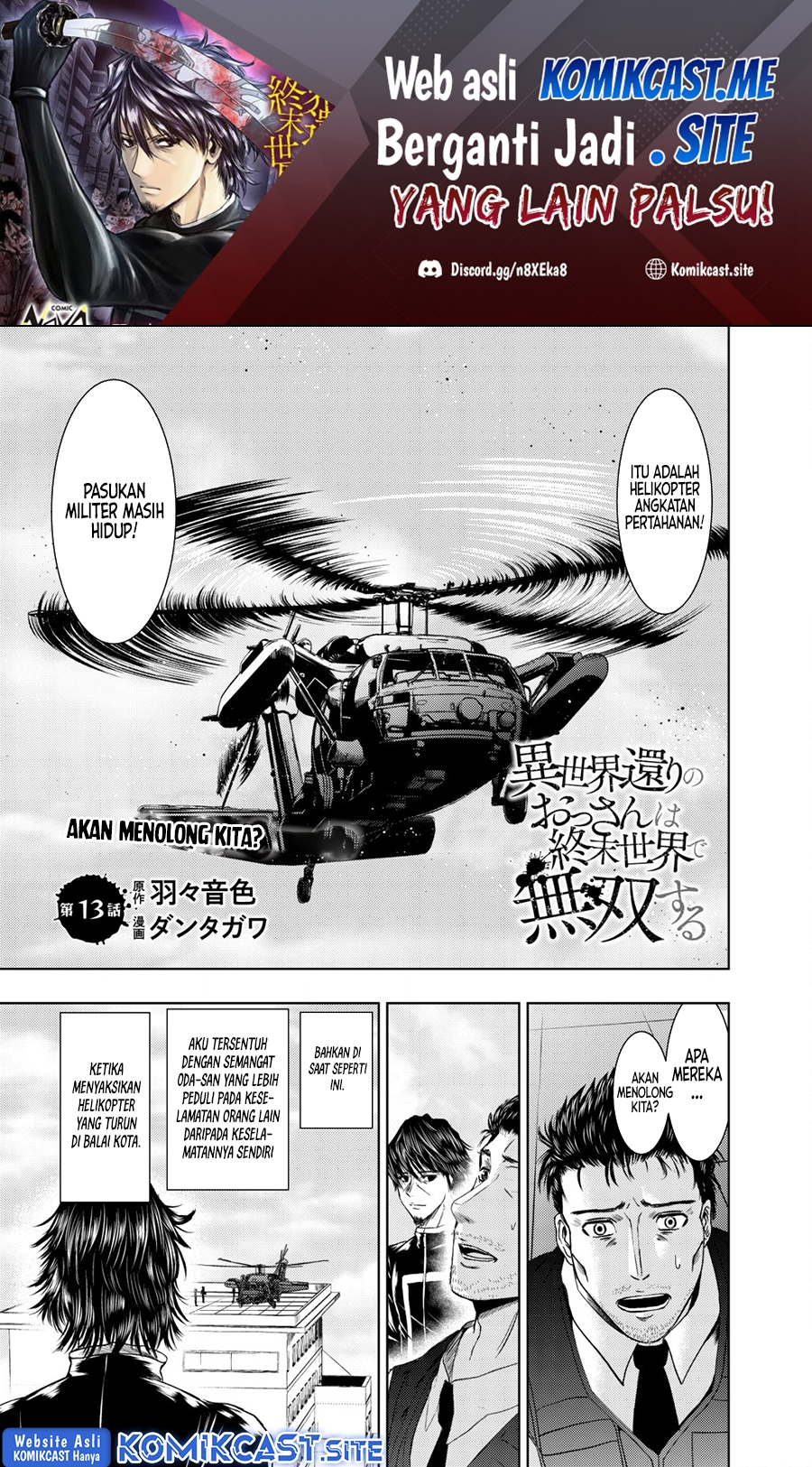 Baca Isekai Kaeri no Ossan wa Shuumatsu de Sekai de Musou Suru Chapter 13 Gambar 2