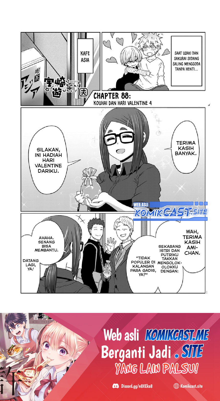Baca Uzaki-chan wa Asobitai! Chapter 88 Gambar 2
