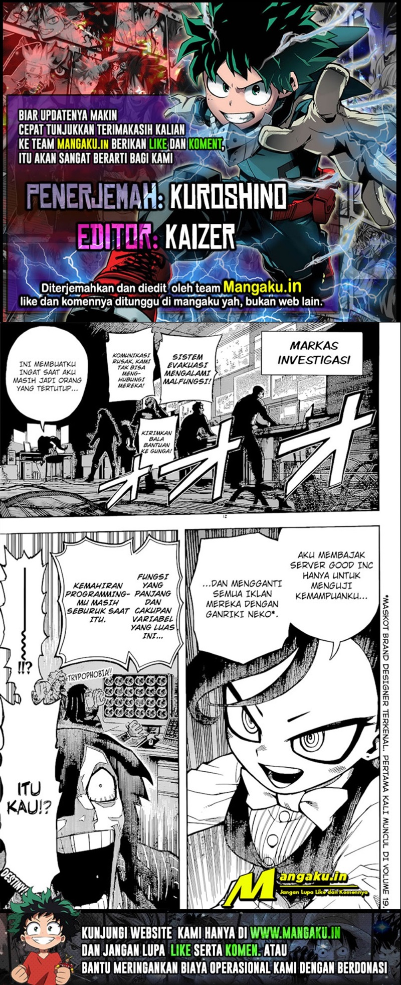 Baca Komik Boku no Hero Academia Chapter 378 Gambar 1