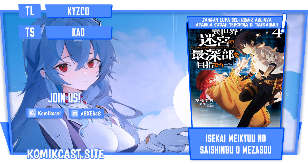 Baca Komik Isekai Meikyuu no Saishinbu o Mezasou Chapter 22.2 Gambar 1