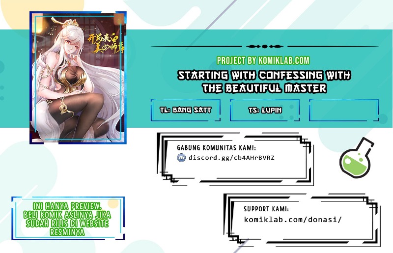 Baca Komik Starting With Confessing With the Beautiful Master Chapter 8 Gambar 1
