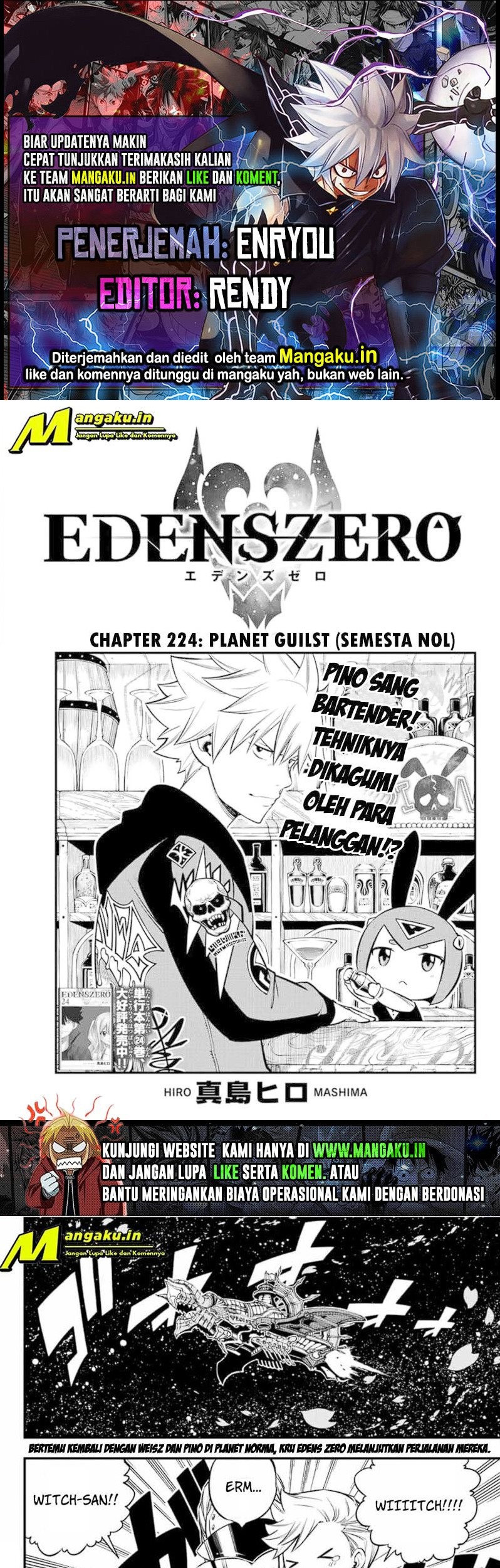 Baca Komik Eden's Zero Chapter 224 Gambar 1