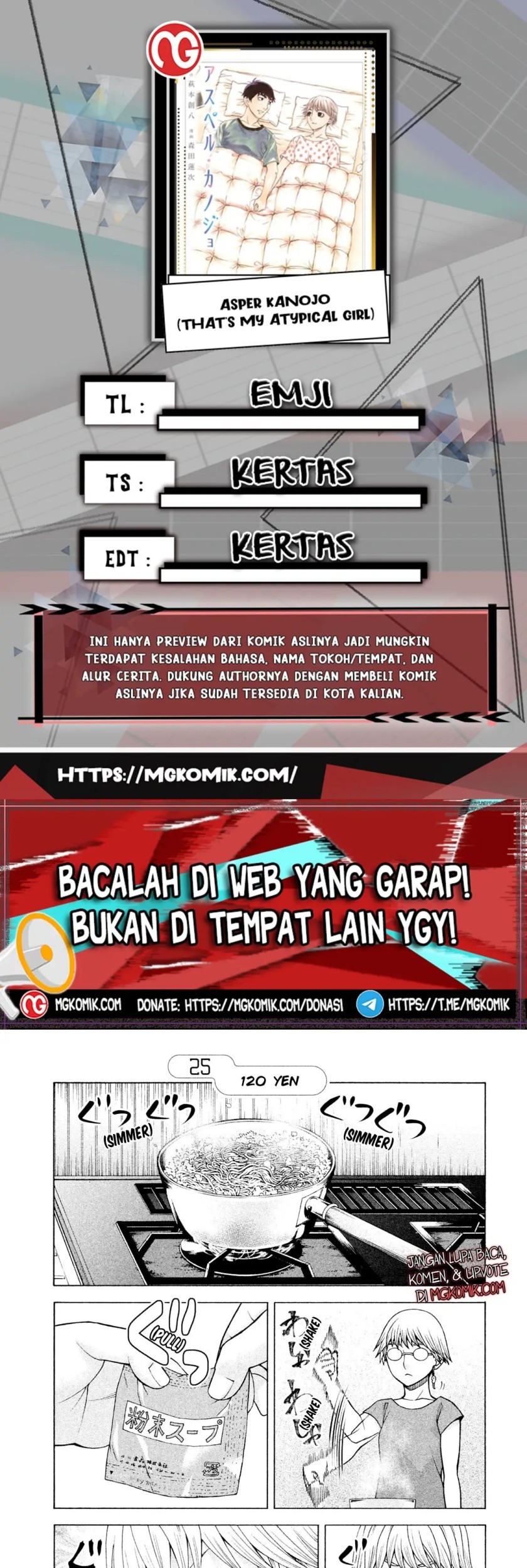 Baca Komik Asuperu Kanojo Chapter 25 Gambar 1
