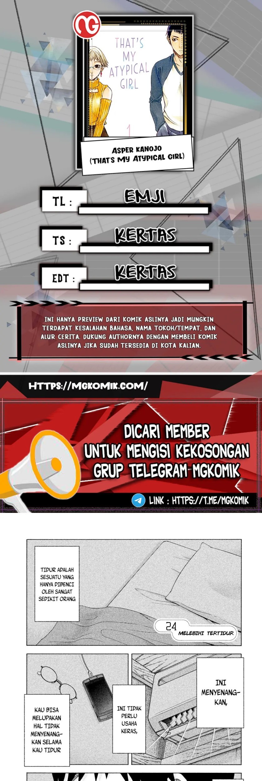 Baca Komik Asuperu Kanojo Chapter 24 Gambar 1