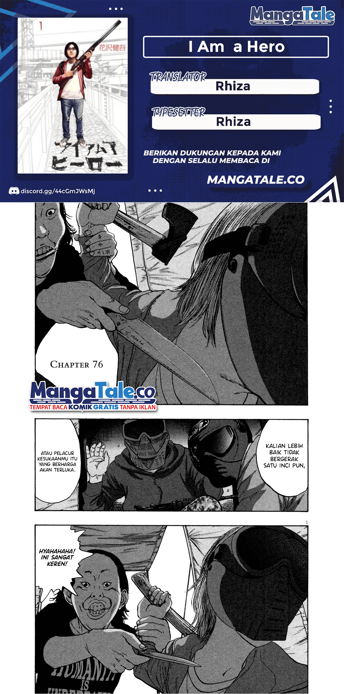 Baca Komik I Am a Hero Chapter 76 Gambar 1