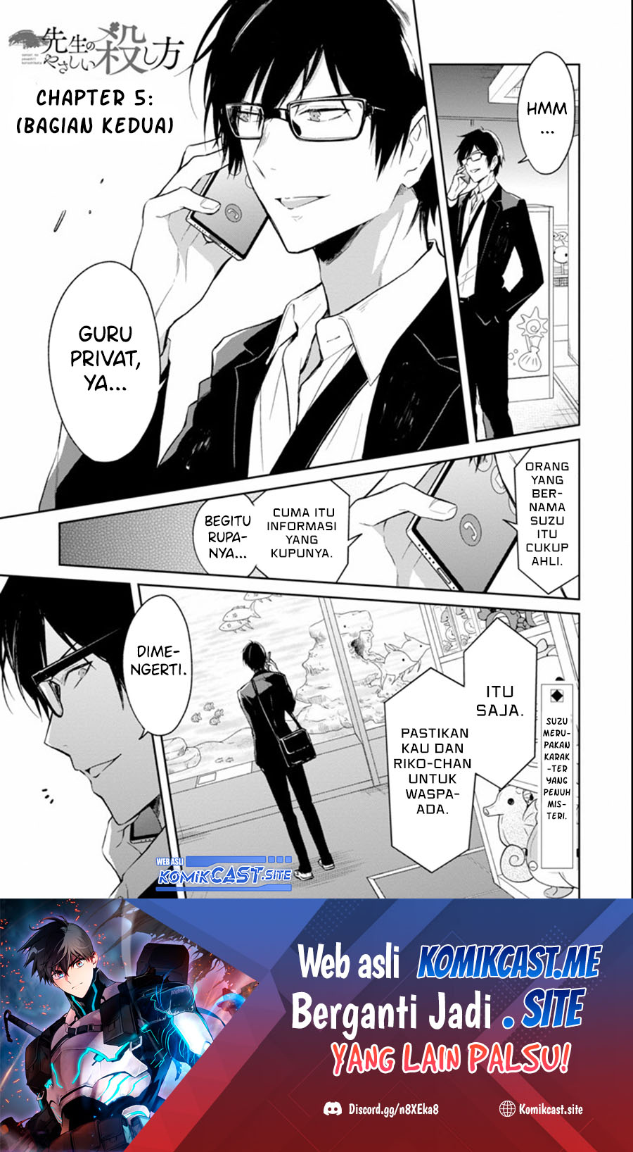 Baca Sensei no Yasashii Koroshikata Chapter 05.3 Gambar 2