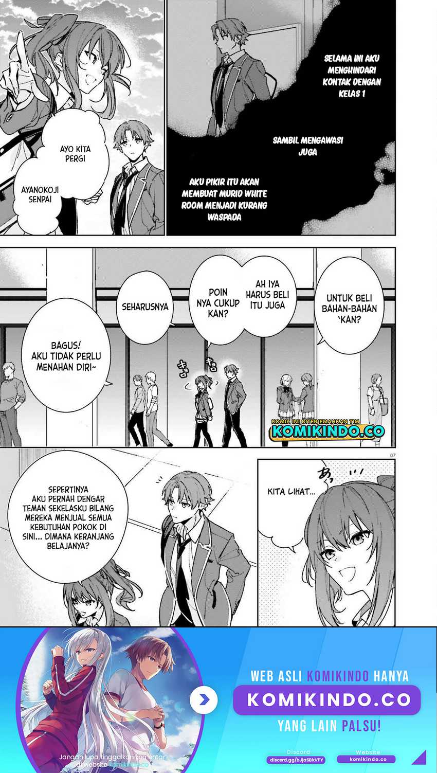 Youkoso Jitsuryoku Shijou Shugi no Kyoushitsu e: 2-nensei-hen Chapter 07 Gambar 6