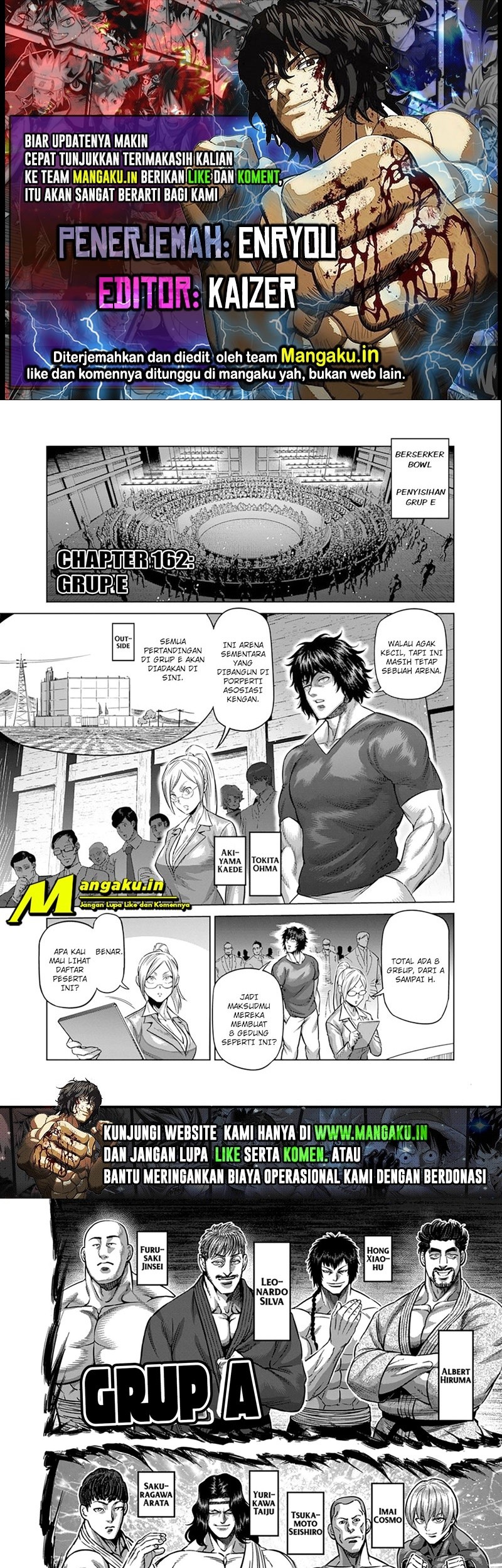 Baca Komik Kengan Omega Chapter 162 Gambar 1