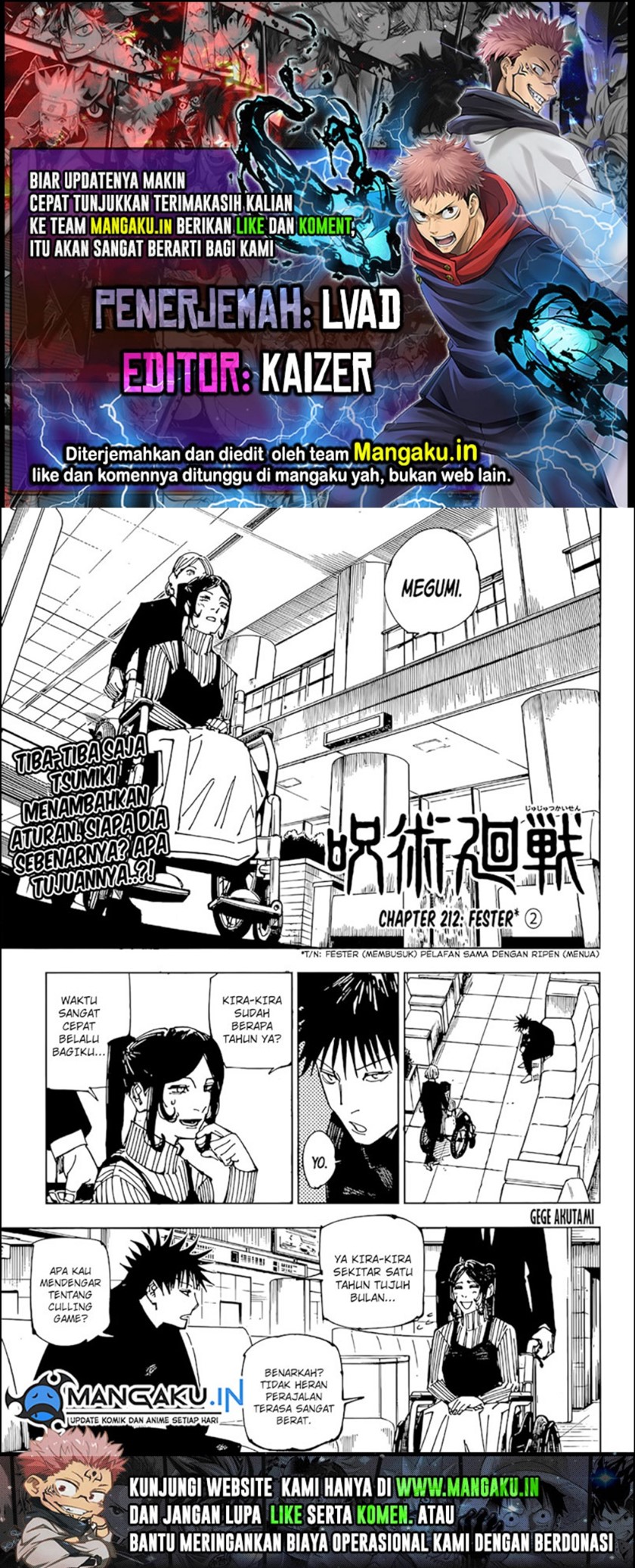 Baca Komik Jujutsu Kaisen Chapter 212 Gambar 1