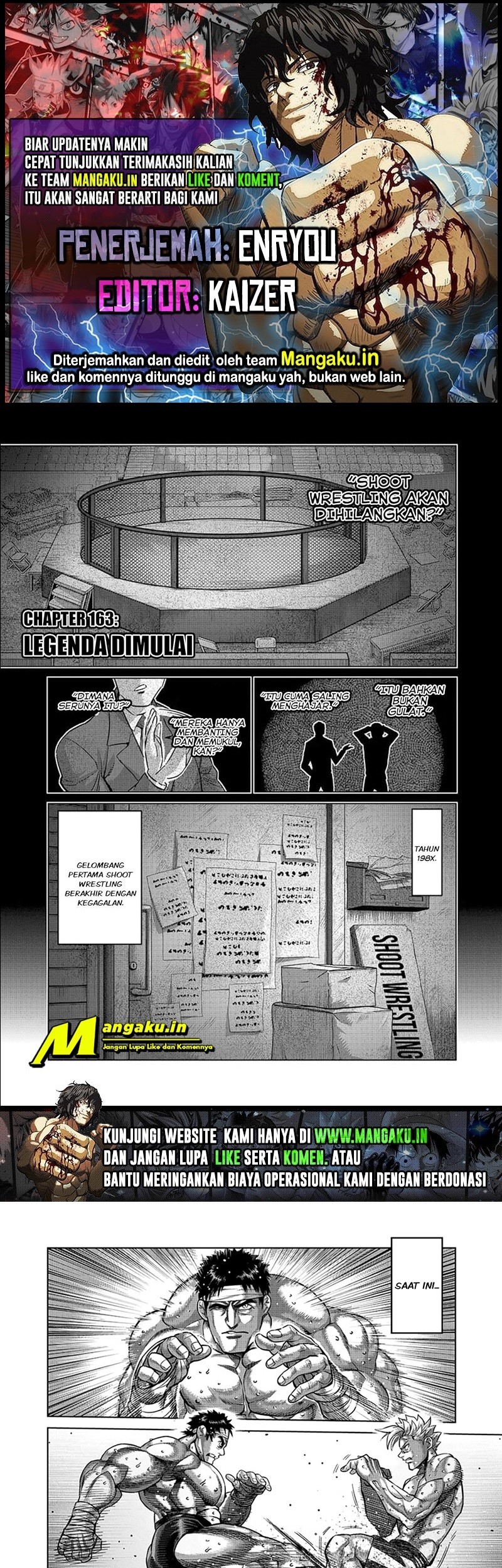 Baca Komik Kengan Omega Chapter 163 Gambar 1