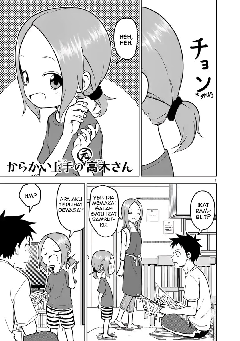 Baca Komik Karakai Jouzu no (Moto) Takagi-san Chapter 142 Gambar 1