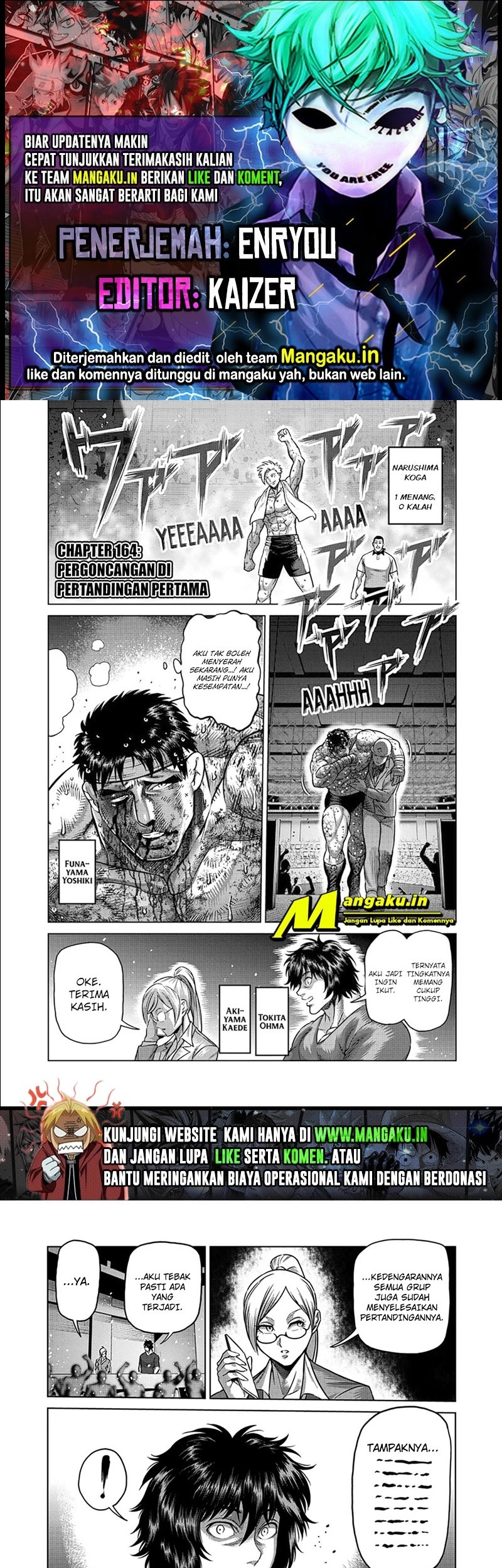 Baca Komik Kengan Omega Chapter 164 Gambar 1