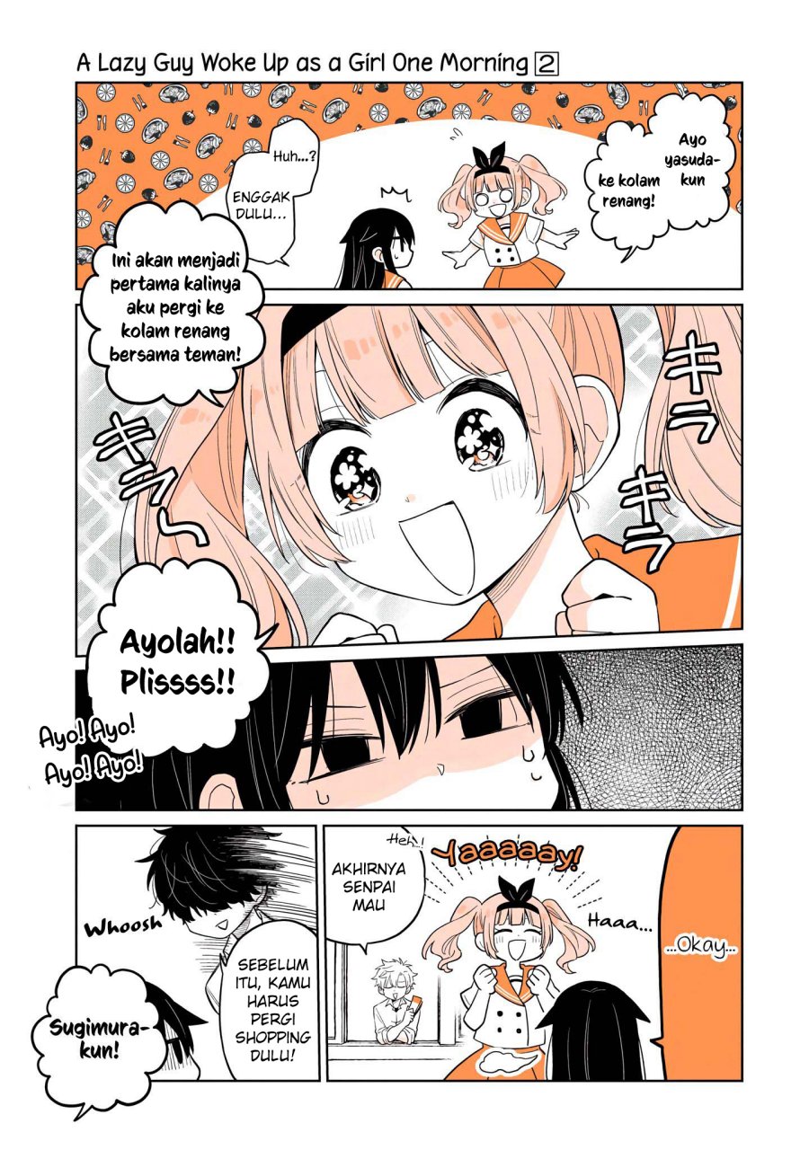 A Lazy Guy Woke Up as a Girl One Morning Chapter 14 Gambar 4
