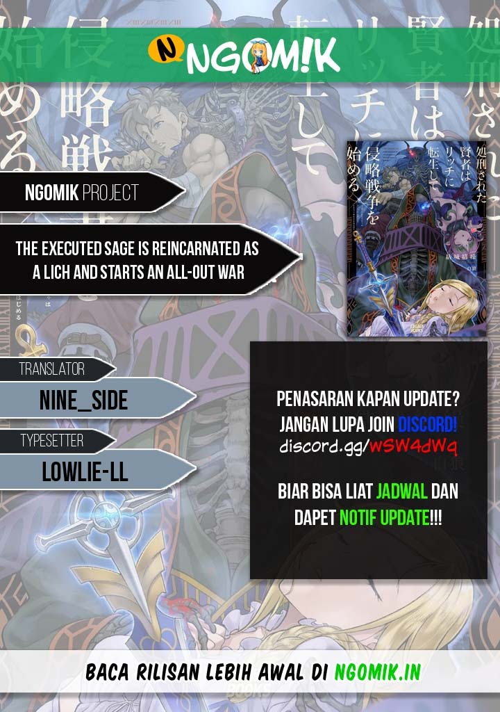 Baca Komik The Executed Sage is Reincarnated as a Lich and Starts an All-Out War Chapter 02.1 Gambar 1