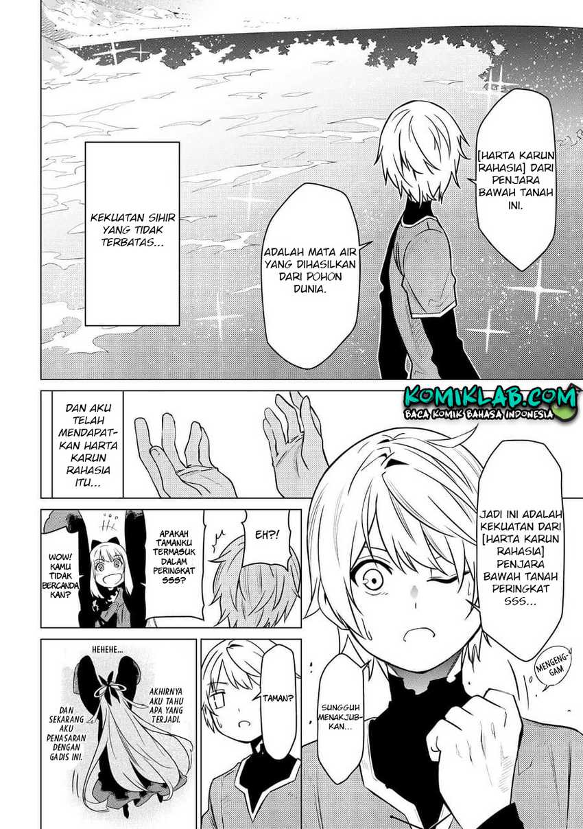 SSS Rank Dungeon de Knife Ippon Tewatasare Tsuihou Sareta Shiro Madoushi Chapter 02.1 Gambar 12