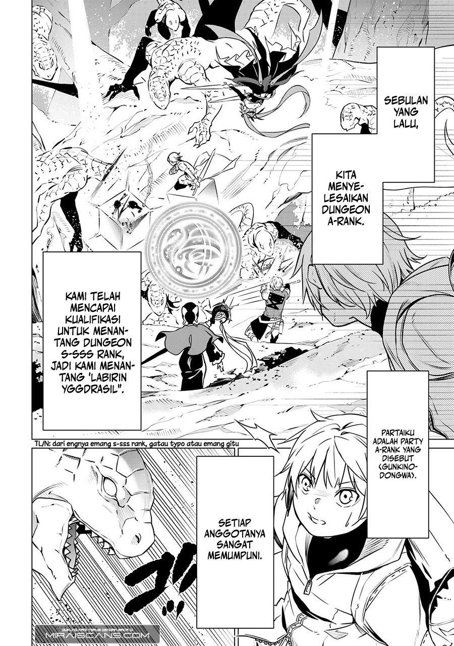 SSS Rank Dungeon de Knife Ippon Tewatasare Tsuihou Sareta Shiro Madoushi Chapter 01 Gambar 5