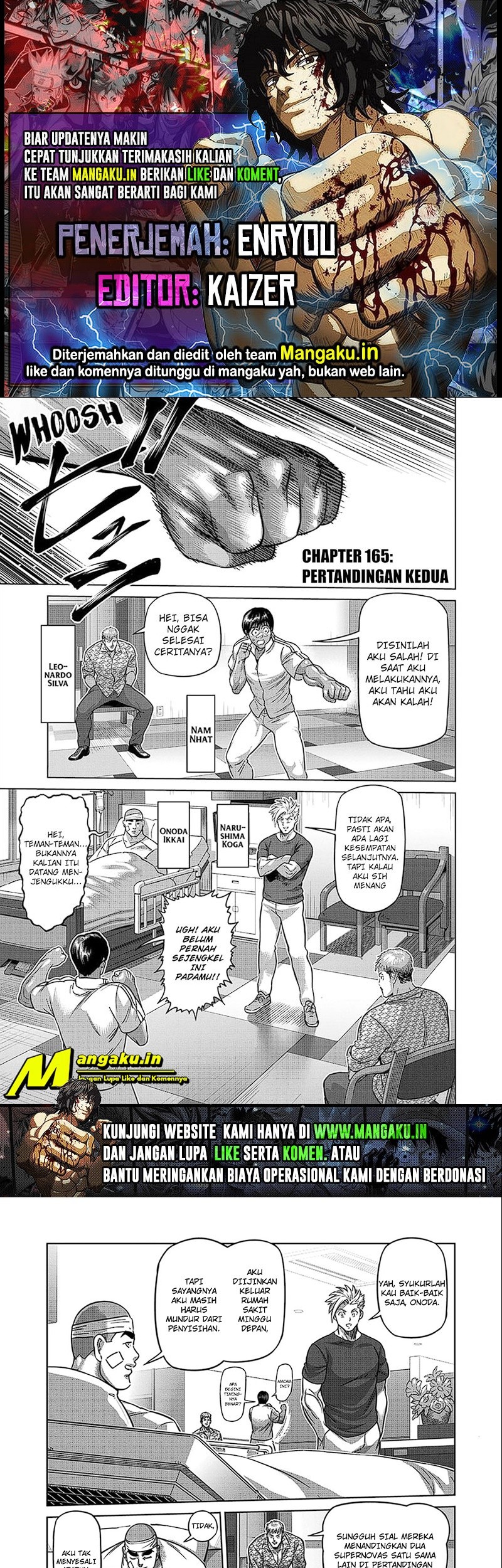 Baca Komik Kengan Omega Chapter 165 Gambar 1