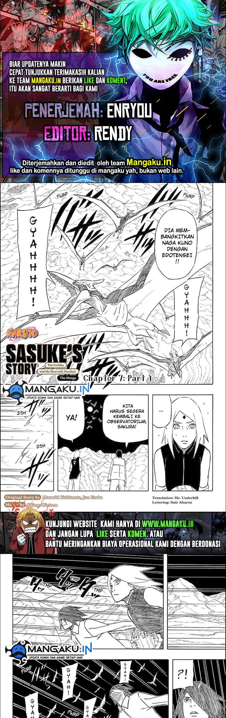 Baca Komik Naruto Sasuke’s Story The Uchiha And The Heavenly Stardust Chapter 07.1 Gambar 1