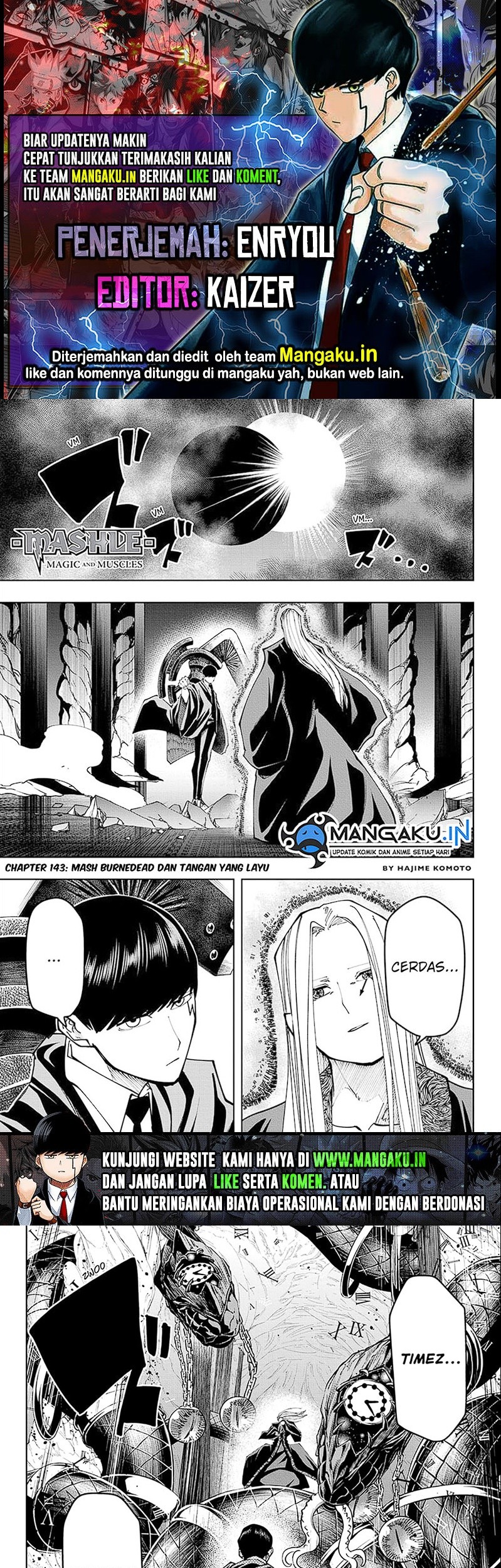 Baca Komik Mashle: Magic and Muscles Chapter 143 Gambar 1