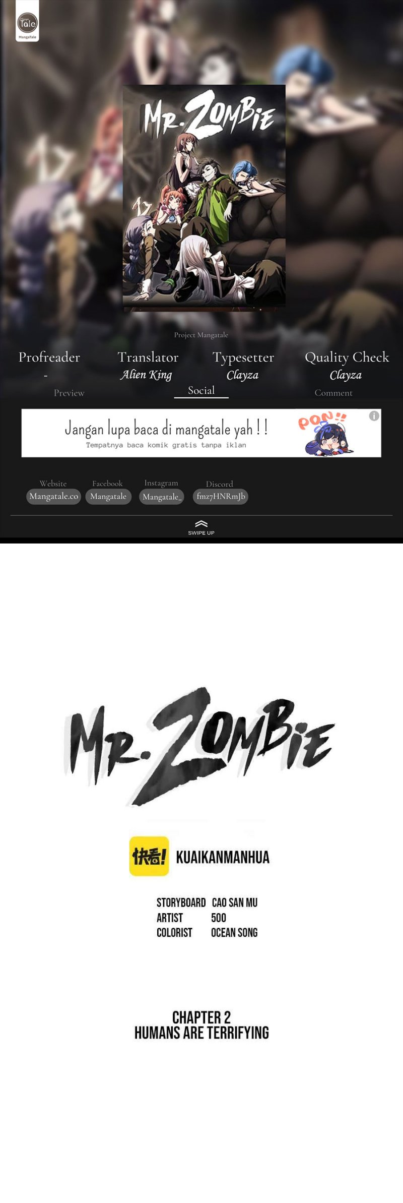 Baca Komik Mr. Zombie Chapter 2 Gambar 1