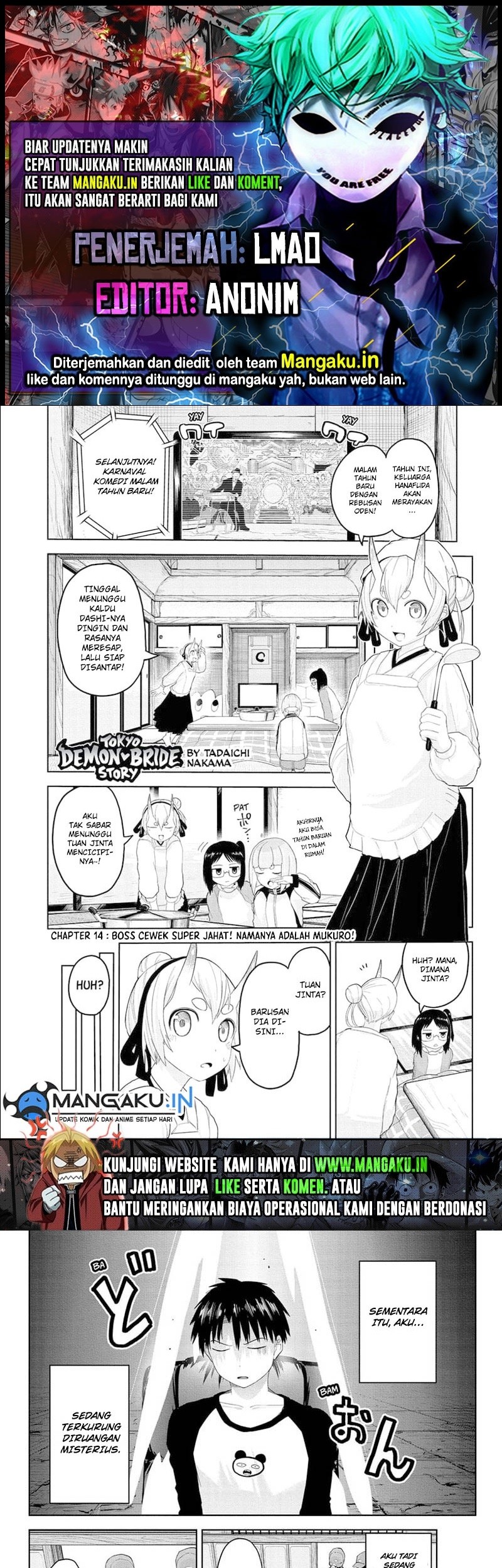 Baca Komik Dai Tokyo Oniyome-den Chapter 14 Gambar 1