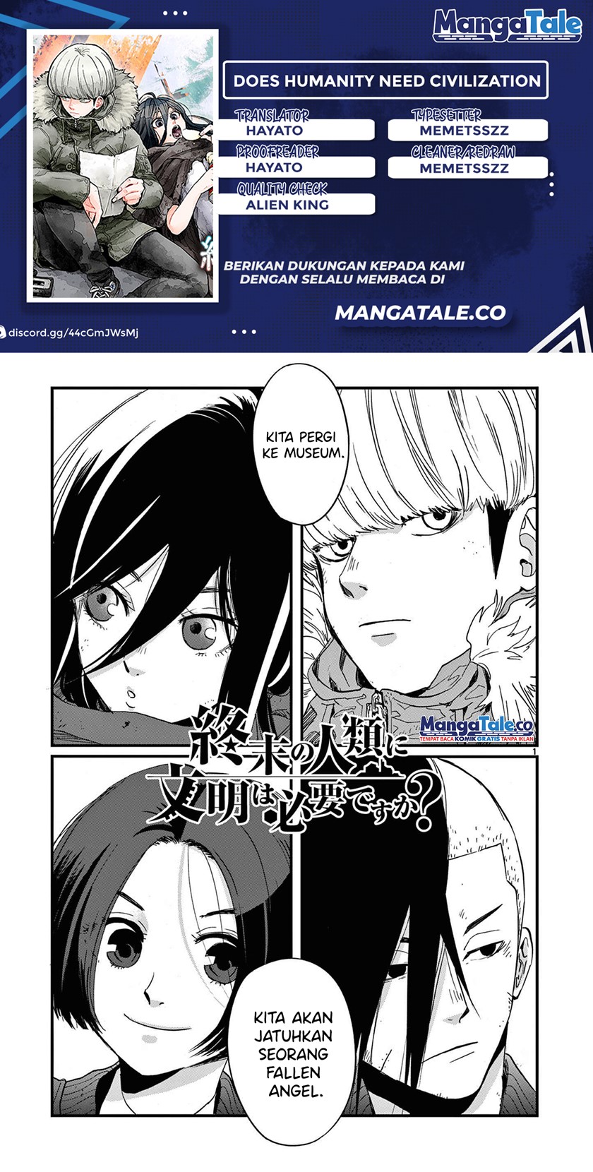 Baca Komik Shuumatsu no Jinrui ni Bunmei wa Hitsuyou desu ka? Chapter 07 Gambar 1