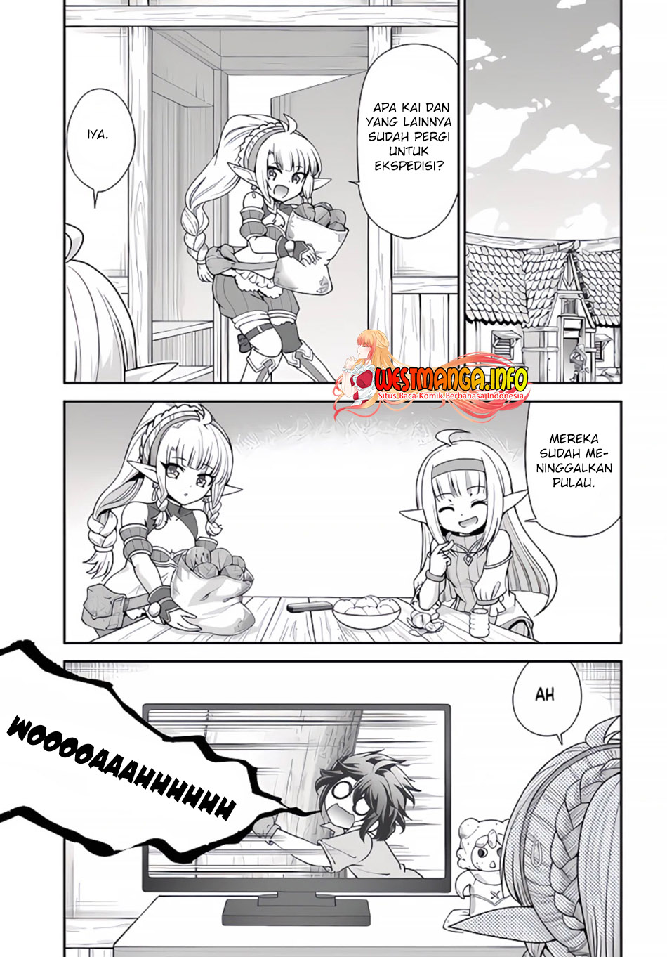 Baca Tenohira Kaitaku Mura de Isekai Kenkokuki: Fueteku Yome-tachi to Nonbiri Mujintou Life (fix) Chapter 38 Gambar 2