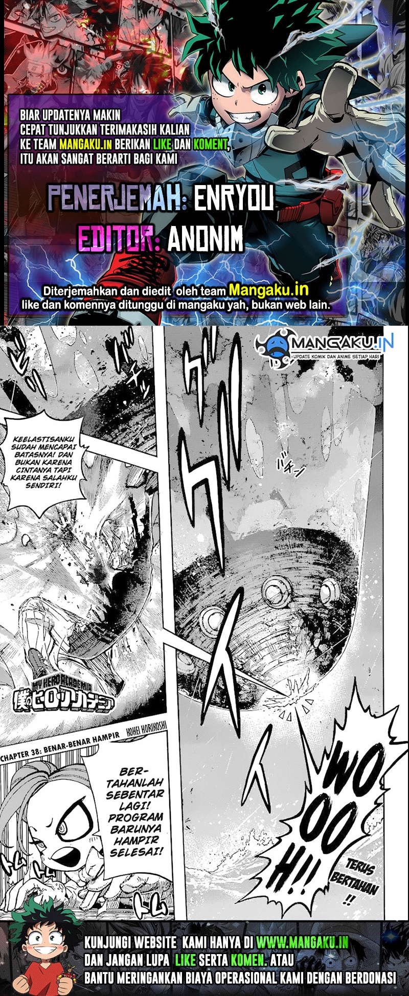 Baca Komik Boku no Hero Academia Chapter 380 Gambar 1