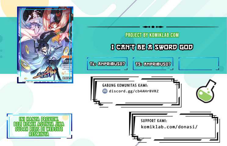 Baca Komik I Can’t Be a Sword God Chapter 11 Gambar 1