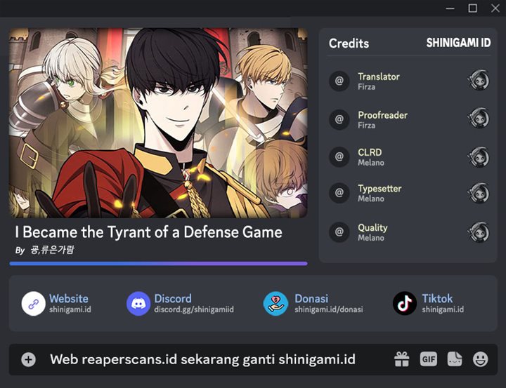 Baca Komik I Became the Tyrant of a Defense Game Chapter 35 Gambar 1