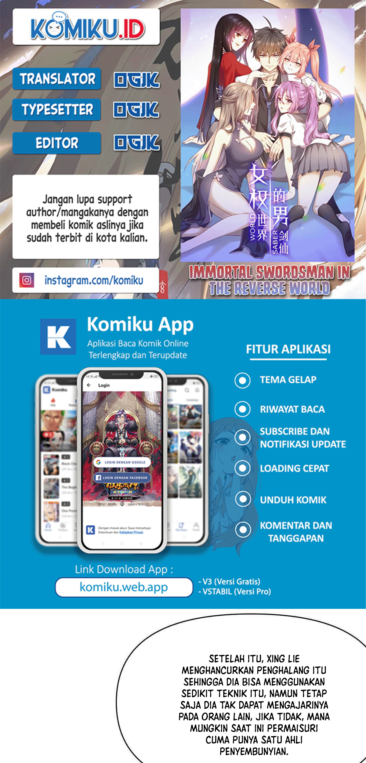 Baca Komik Immortal Swordsman in The Reverse World Chapter 372 Gambar 1