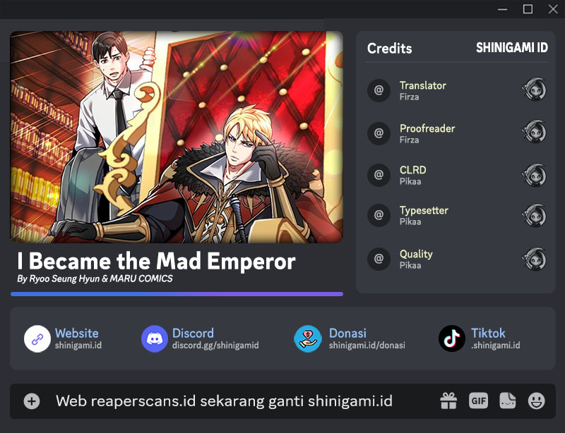 Baca Komik I Became the Mad Emperor Chapter 30 Gambar 1