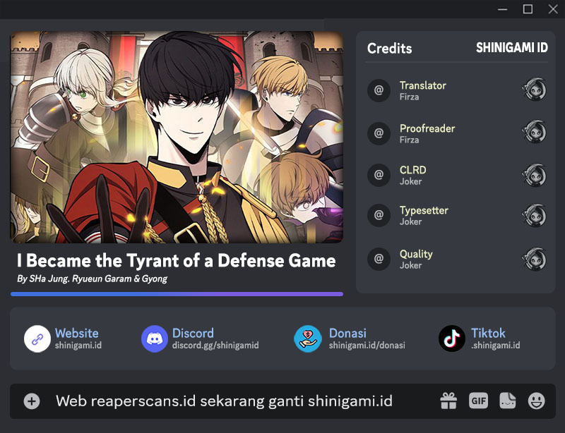 Baca Komik I Became the Tyrant of a Defense Game Chapter 36 Gambar 1