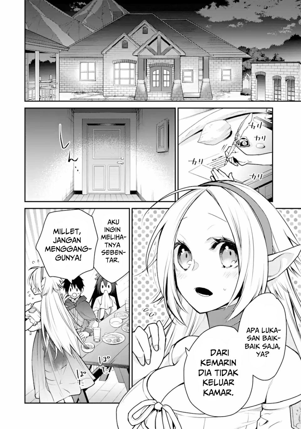 Saikyou no Madoshi. Hisa ni Ya wo Ukete Shimatta no de Inaka no Eihei ni Naru Chapter 29.2 Gambar 42