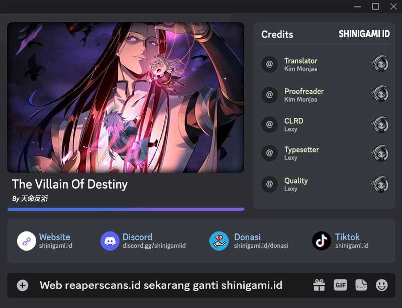 Baca Komik The Villain Of Destiny Chapter 73 Gambar 1