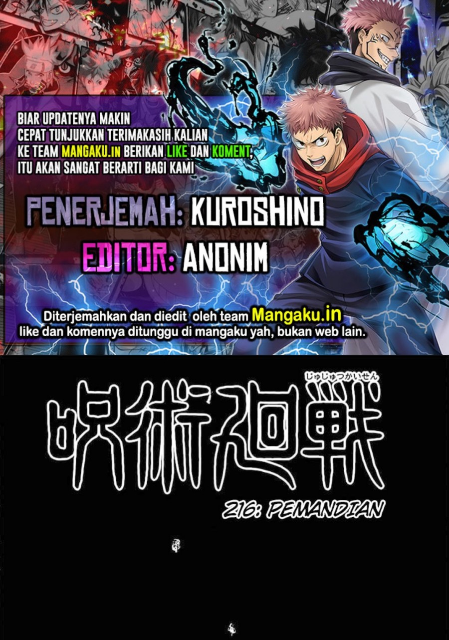 Baca Komik Jujutsu Kaisen Chapter 216 Gambar 1