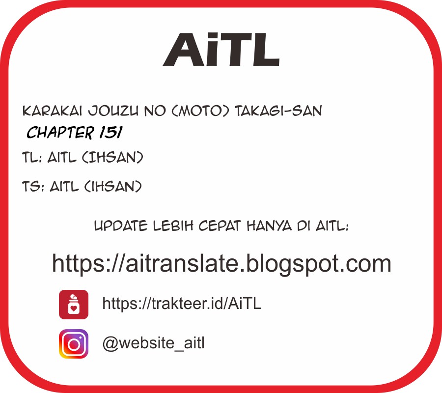 Karakai Jouzu no (Moto) Takagi-san Chapter 151 Gambar 9